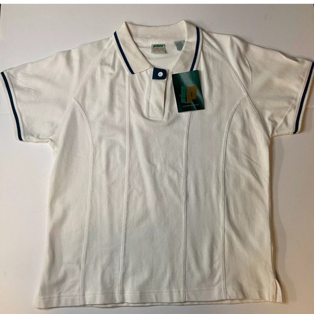 Vintage Deadstock Prince Tennis Polo Shirt sz L